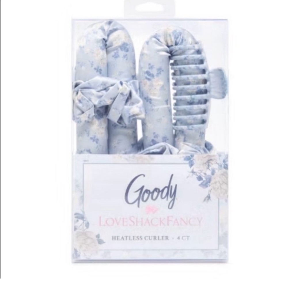 Goody Wet Brush X Love Shack Fancy Headless Curl Set 4pc Blue New In Hand
